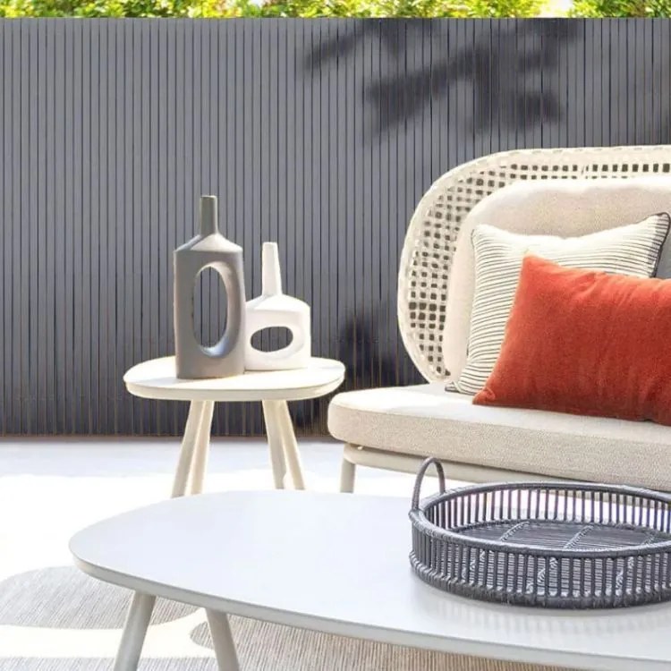 Megfordítható antracit PVC balkon, kerítés és terasz paraván Szélesség: 1 m | Hosszúság: 5 m