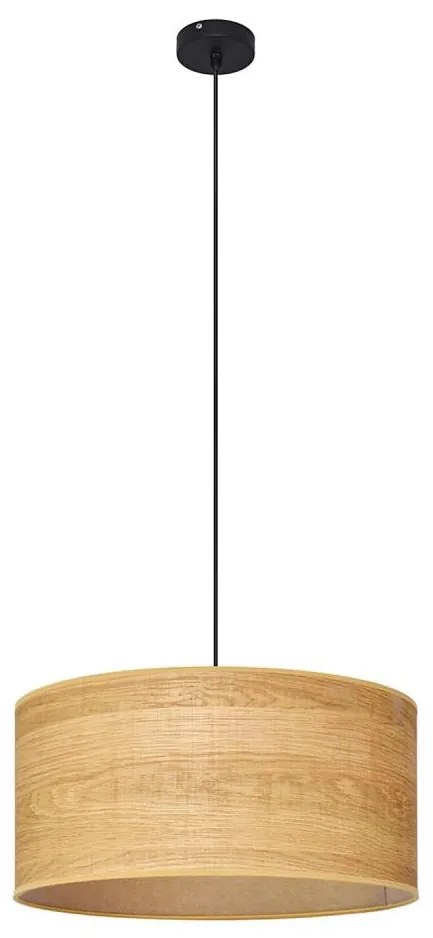 Csillár zsinóron ALBA 1xE27/15W/230V á. 40 cm barna/fekete