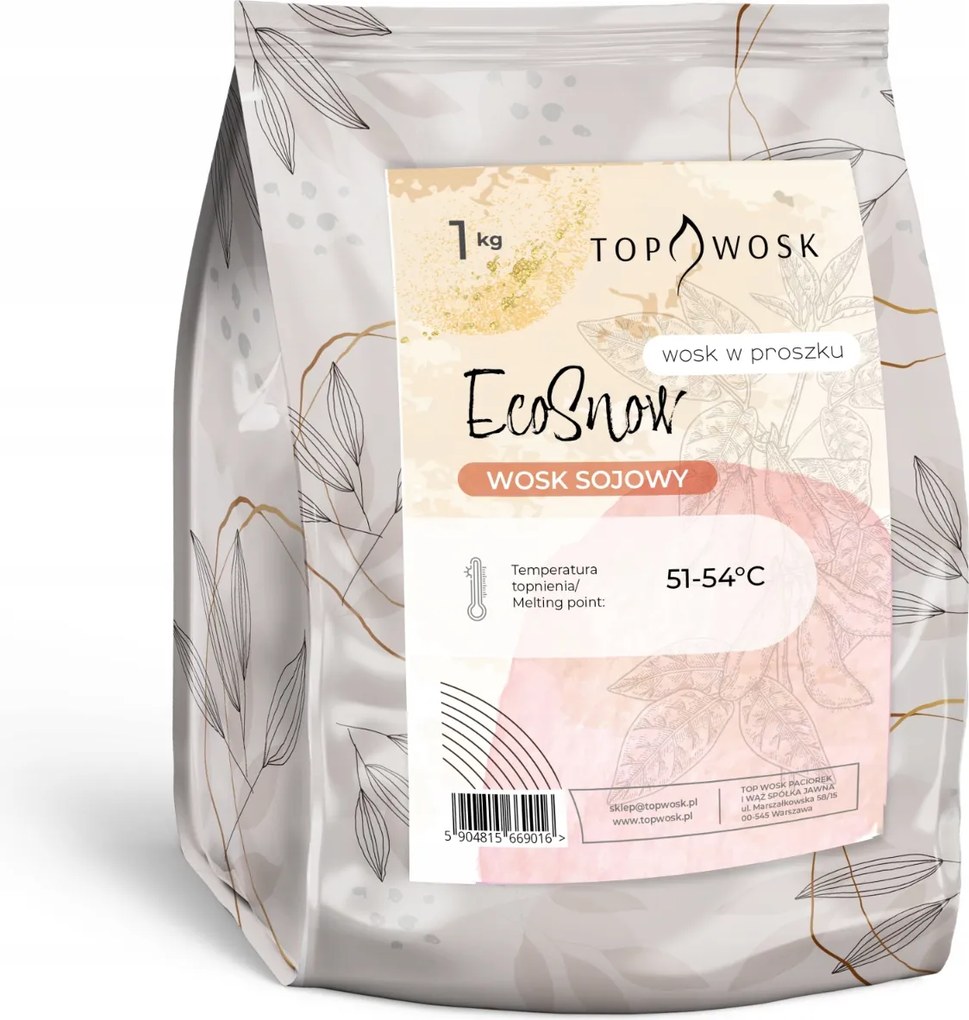 Szójaviasz por Eco Snow 1kg szórt gyertyák