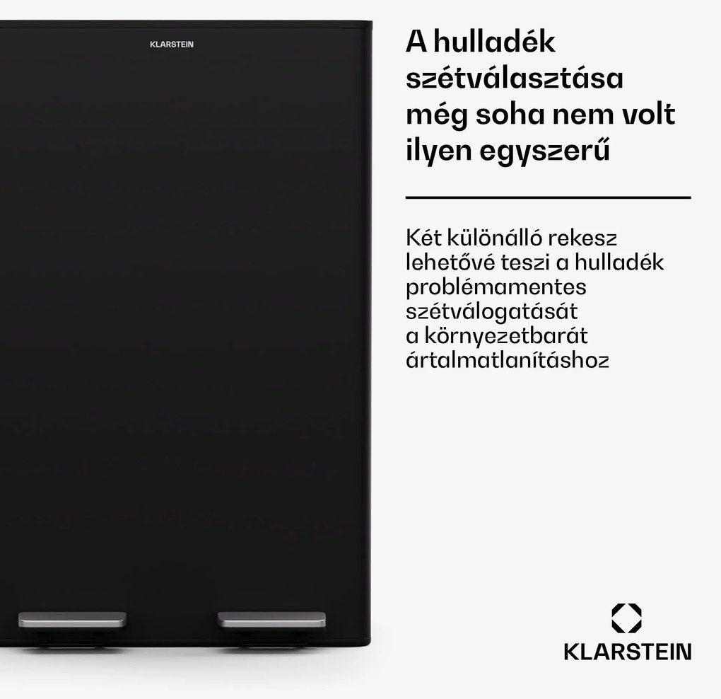 Klarstein Eco Vista, hulladékgyűjtő komposztálóval, 60 l + 3 l/tároló, + komposztáló, Soft-Close