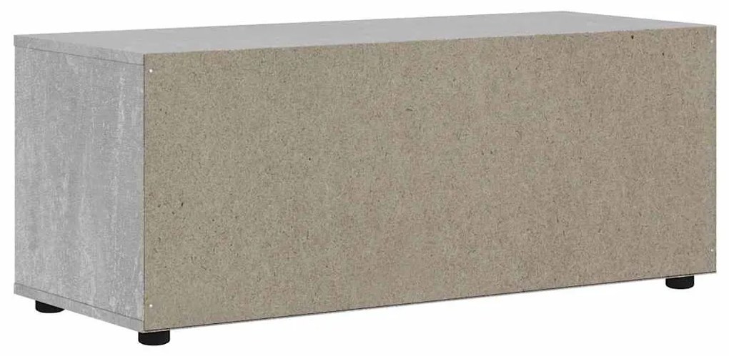 VISNES betonszürke szerelt fa TV-szekrény 100x40x38 cm