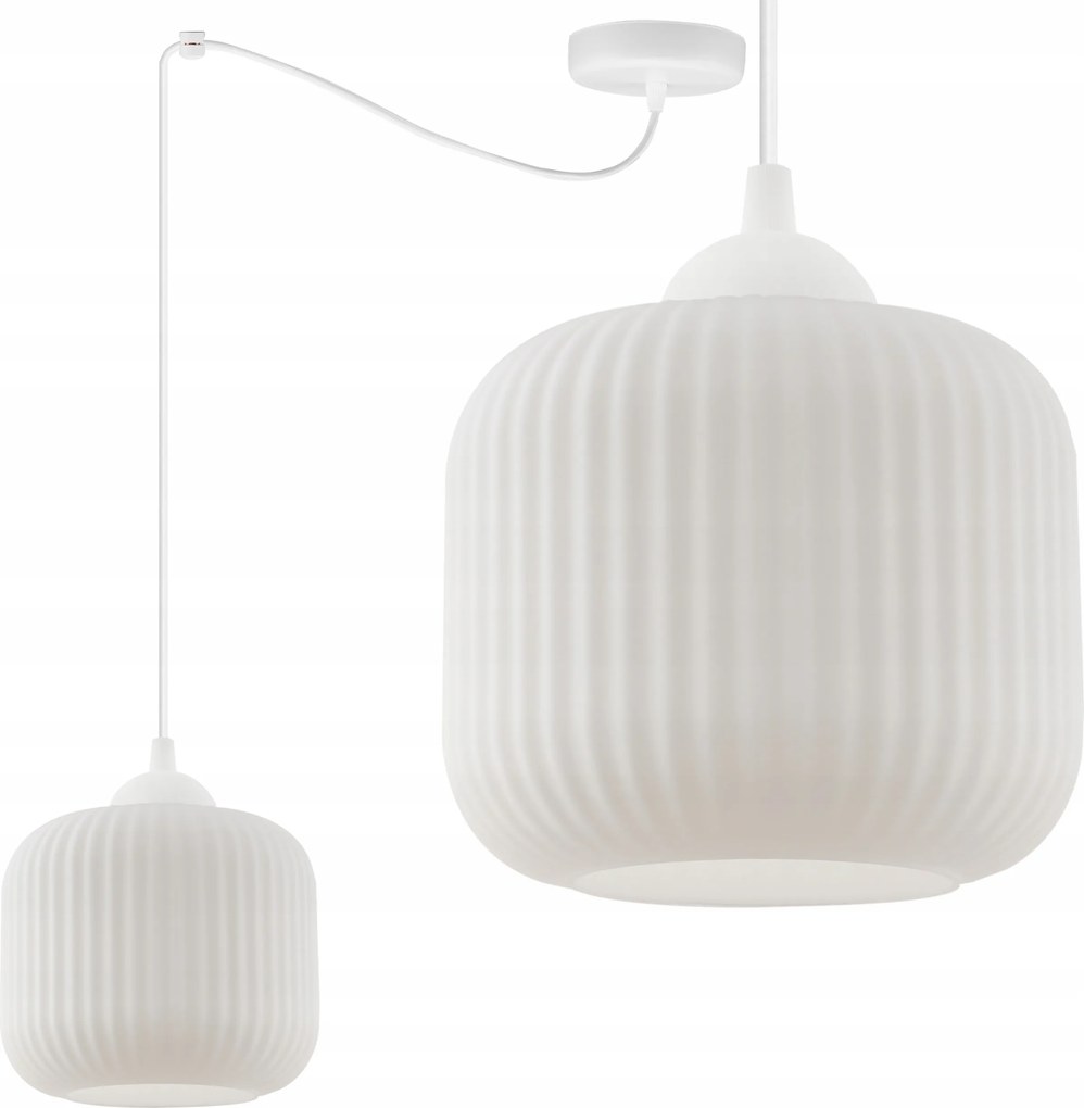 Mennyezeti Lámpa Lógó Csillár Pók Lámpabúra Fehér Henger Glamour Konyha