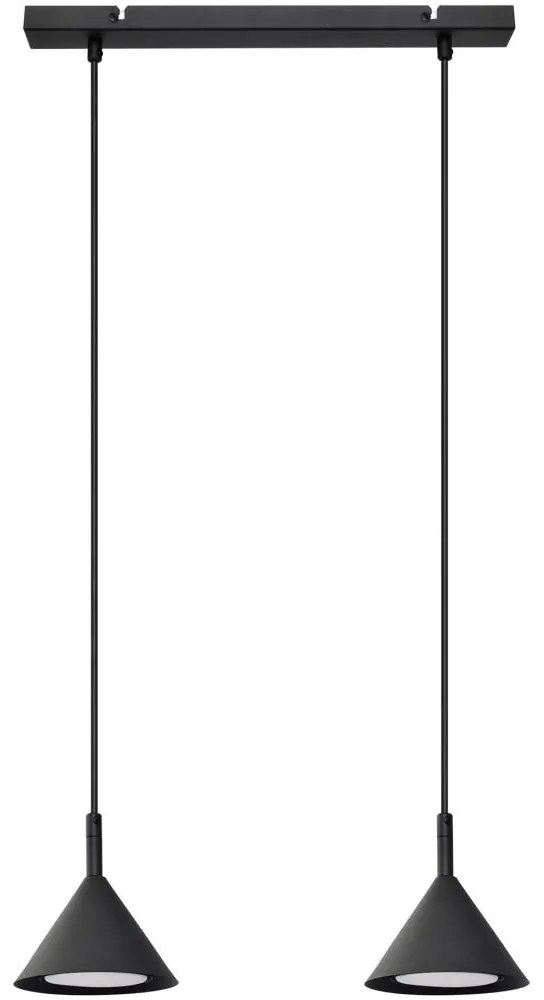 Csillár zsinóron ETNA 2xGX53/15W/230V fekete
