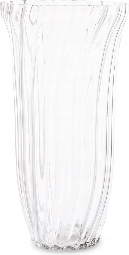 Váza Virágokhoz Üveg Dísz Elegáns Szobába Átlátszó 30,5 CM