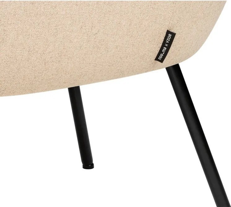 Bézs gyapjú fotel RM58 – noo.ma