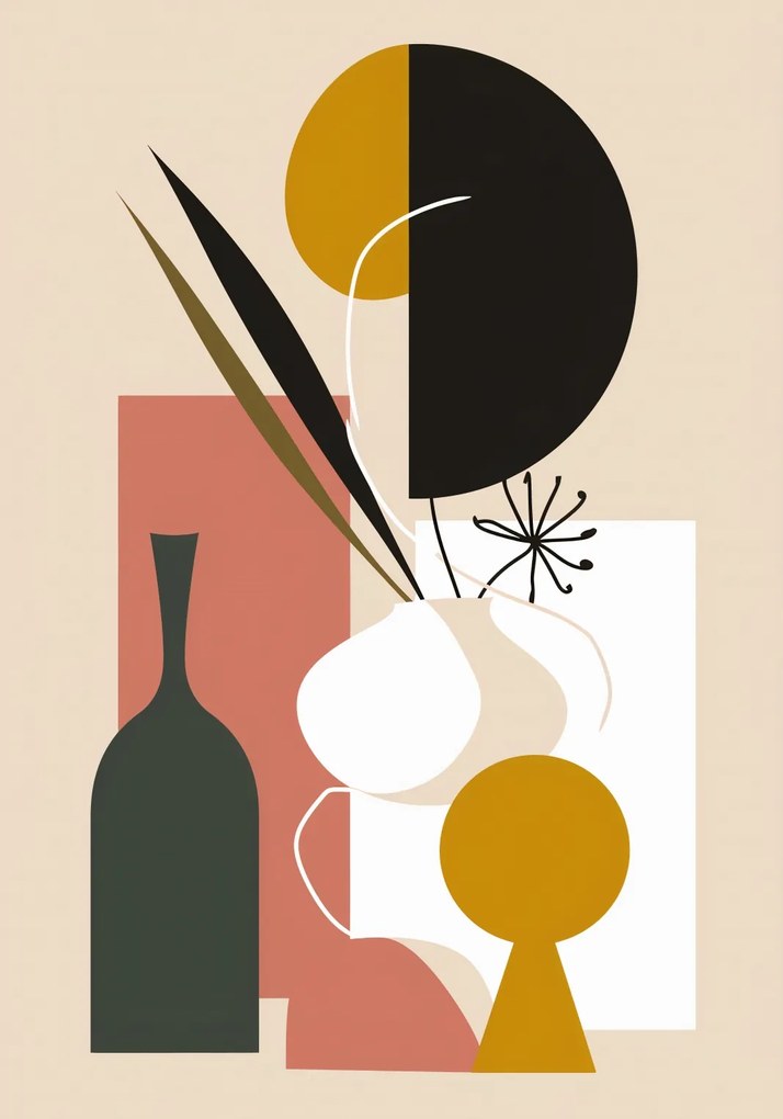 Poszter 70x100cm Absztrakt Natura Morte