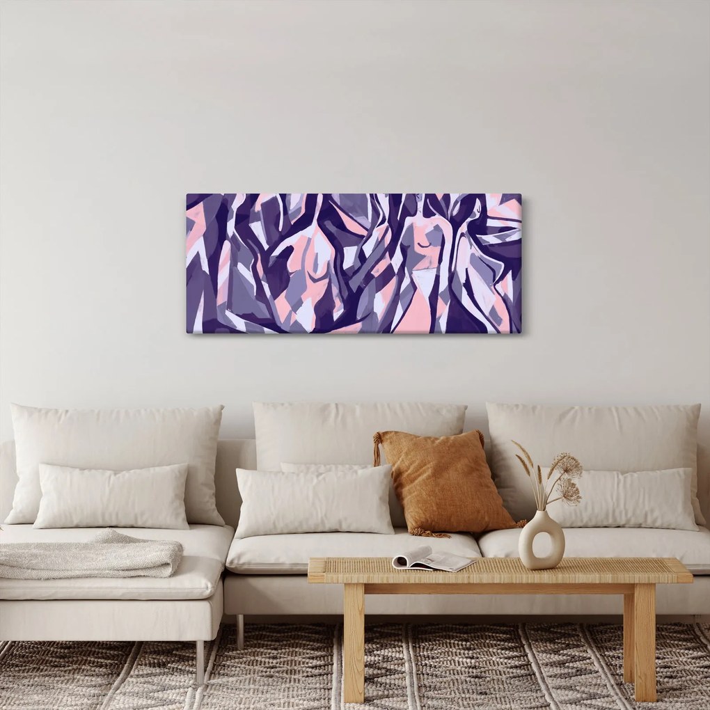 Kép - absztrakt nők (120x50 cm)