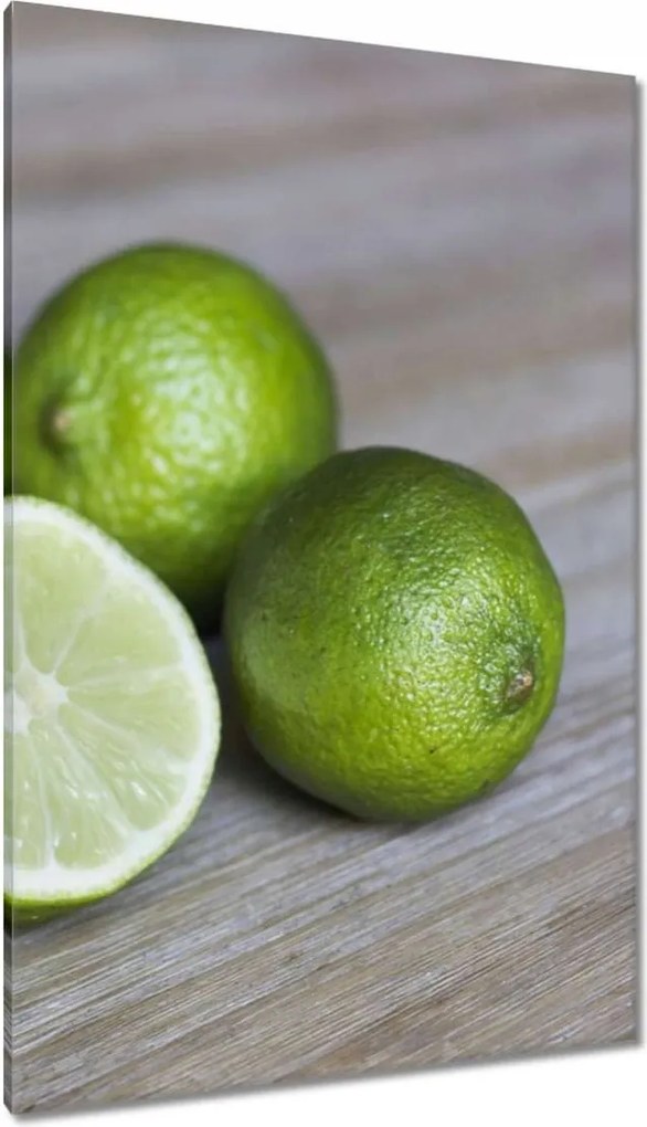 Vászonkép 80x120 Lime a deszkán