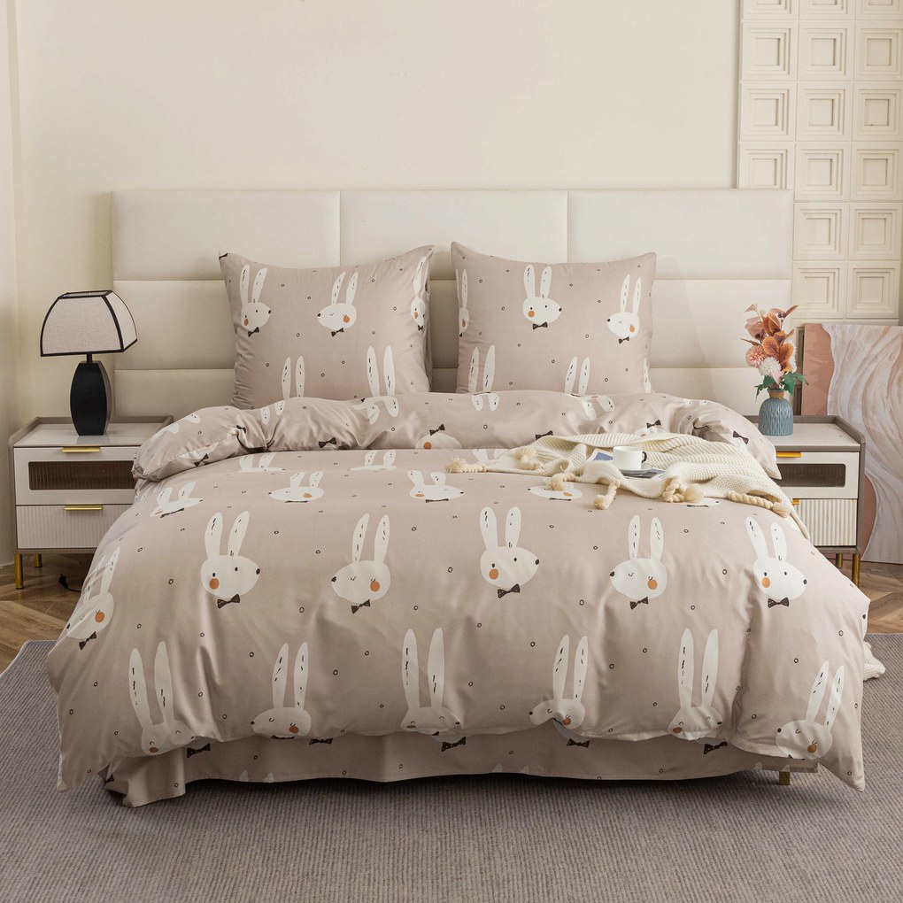 Mikroszálas ágyneműhuzat WHITE RABBIT, bézs Ágyneműhuzat mérete: 70 x 90 cm | 140 x 200 cm