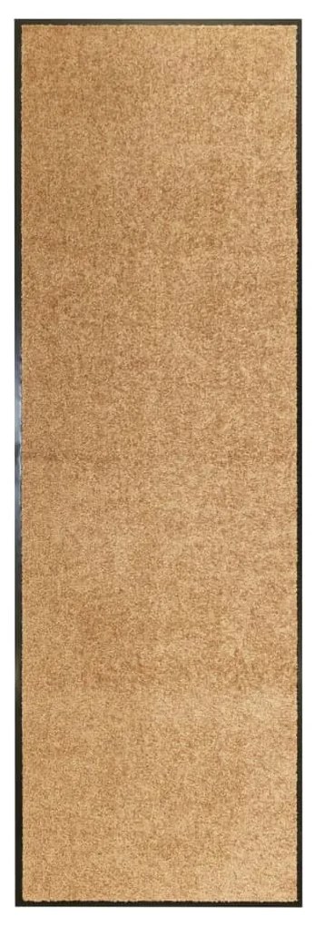 krémszínű kimosható lábtörlő 60 x 180 cm