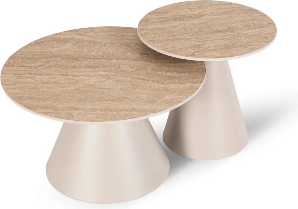 Kerámia asztalszett TENOR fekete márvány/fekete