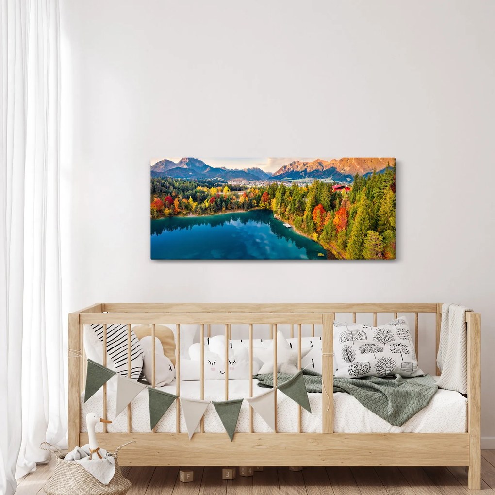 Kép - Urisee-tó, Ausztria (120x50 cm)
