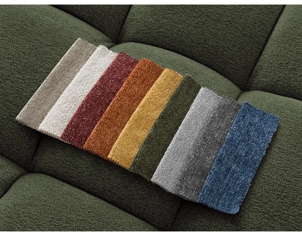 Zöld zsenília kanapé 278 cm Everest – Bobochic Paris