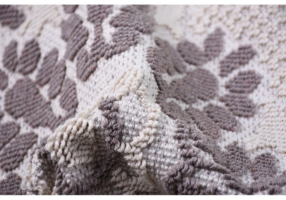 Papatya sötétbézs pamut szőnyeg, 80 x 200 cm - Vitaus