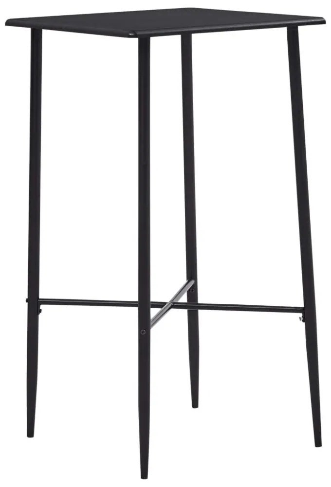 fekete MDF bárasztal 60 x 60 x 111 cm