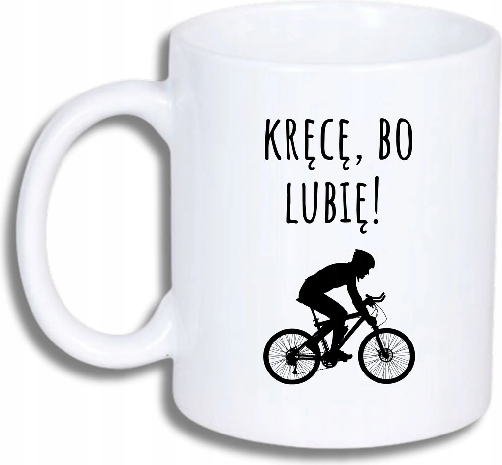 Fehér Bögre Kerékpárosnak Vicces Ajándék, Mert Szeretem