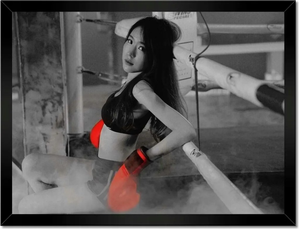 Poszterek keretben 40x30 Boxer Harcos bot