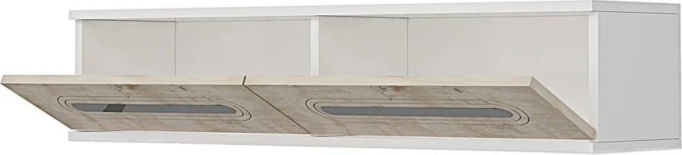 Rany komód, fehér-travertin, 120 cm – TR555CHM1631