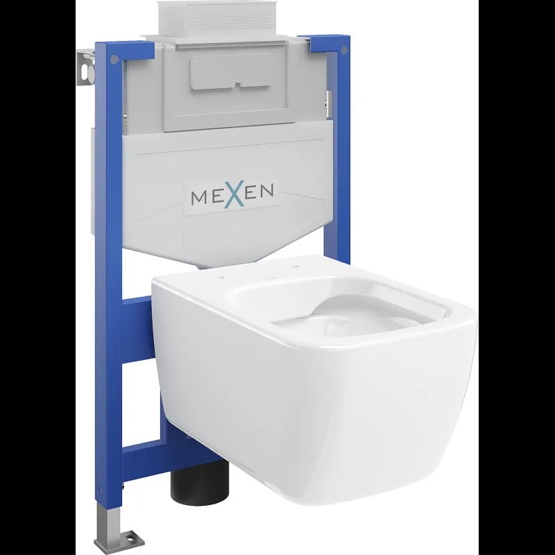 Mexen beépíthető Felix XS-U WC váz WC csészével Stella, Fehér - 6853368XX00