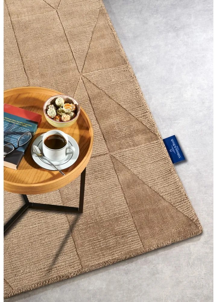 Bézs kézi szövésű gyapjú szőnyeg 80x150 cm Ursule – Villeroy&Boch