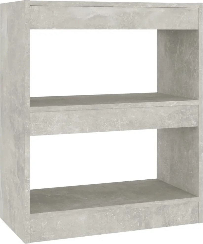 vidaXL betonszürke térelválasztó könyvszekrény 60 x 30 x 72 cm