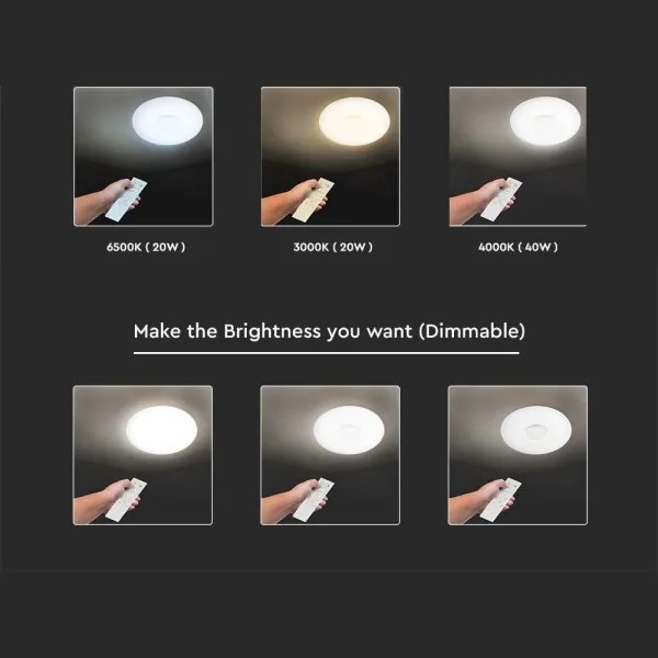 LED állítható mennyezeti lámpa LED/40W/230V 3000/4000/6500K + DO