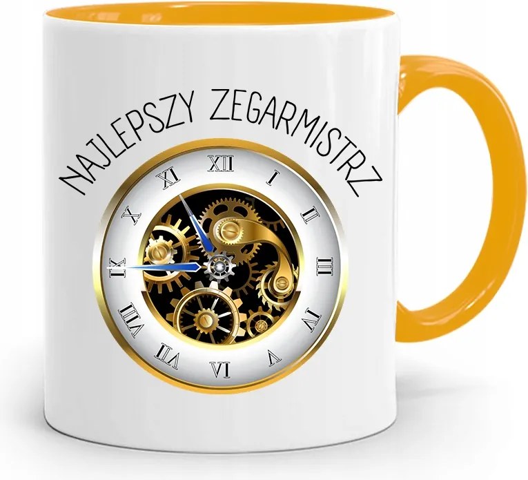 Sárga Bögre Óramesternek Legjobb Óramester fényképes nyomtatással