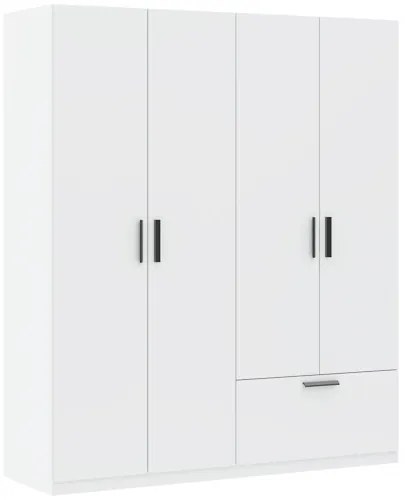LITA Gardrób Szekrény Fehér Színben180 cm