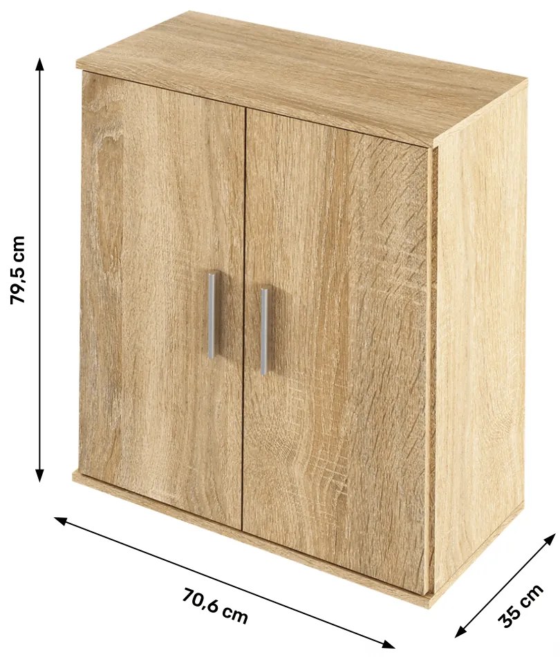 RESITA TYP 1 szekrény, sonoma tölgy