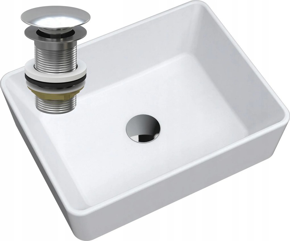 Mosdókagyló Gránit Asztali Dugó Króm