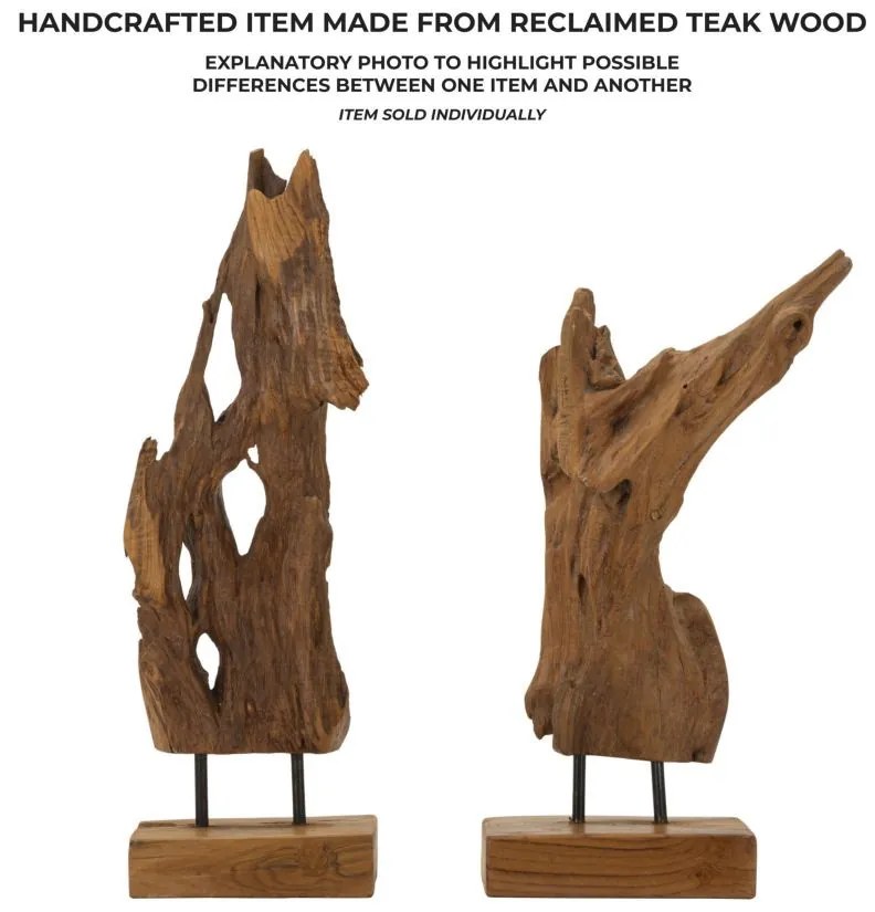 Akar szobor teak 18x13x55cm
