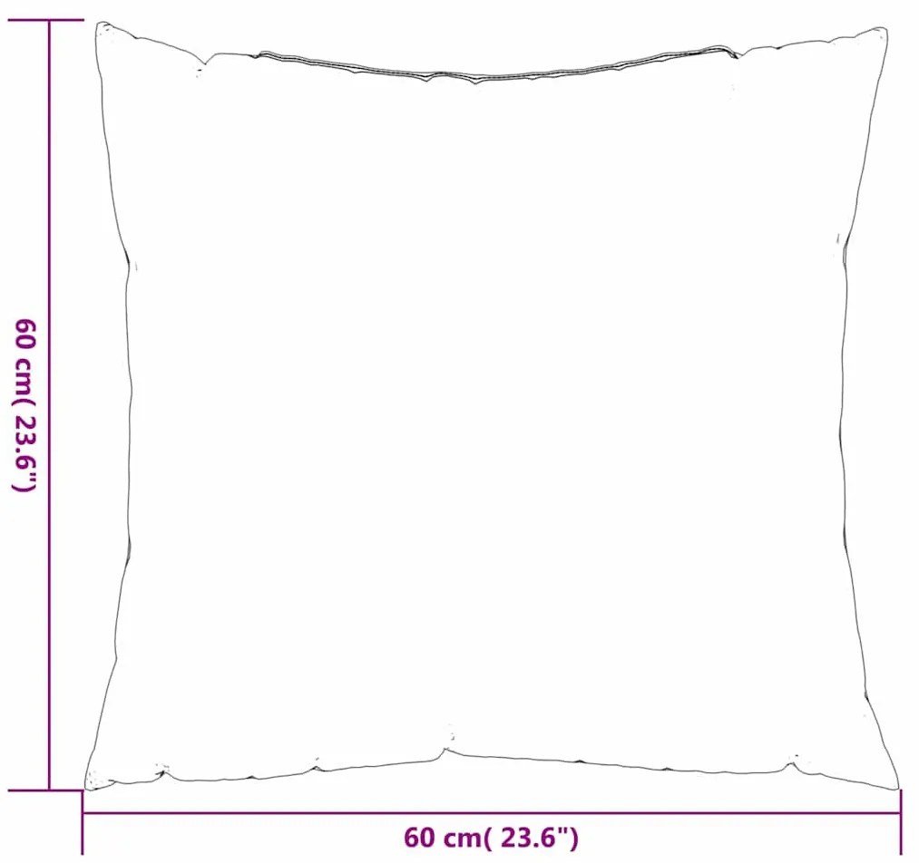 Kiegészítő Párnák 4 pcs Sokszínű 60 x 60 cm szövet