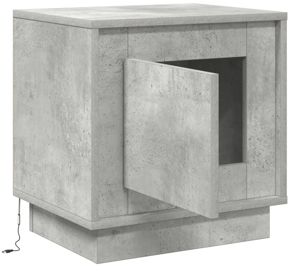 LED világítással ellátott éjjeli szekrények 2 db Betongrád 44x34,5x45 cm