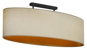 Duolla - Felületre szerelhető csillár OVAL VEGAN 2xE27/15W/230V bézs