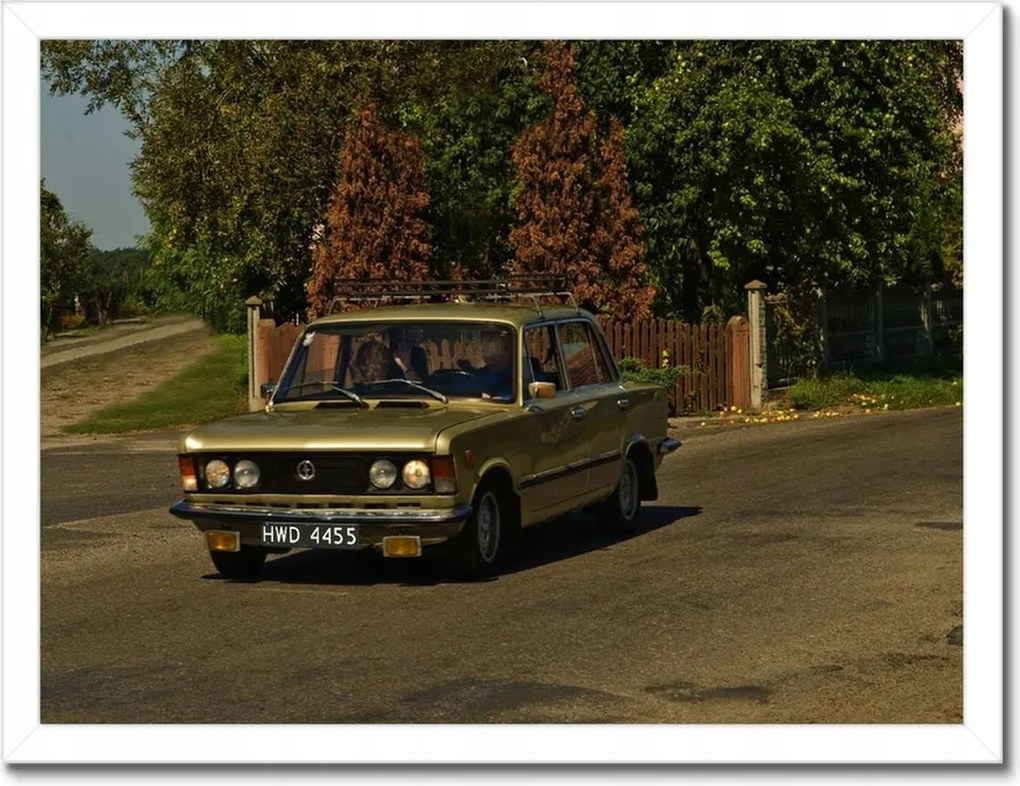 Poszterek keretben 40x30 Nagy Fiat 125P Lengyel