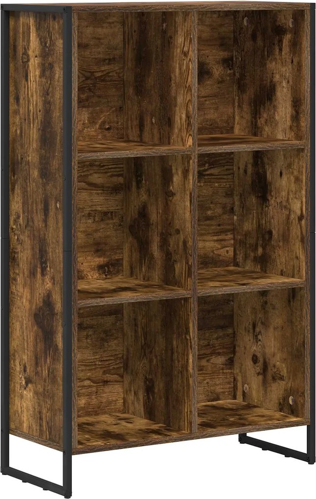 vidaXL Könyvespolc Füstös tölgy 99.5 x 30 x 108.5 cm Faanyag