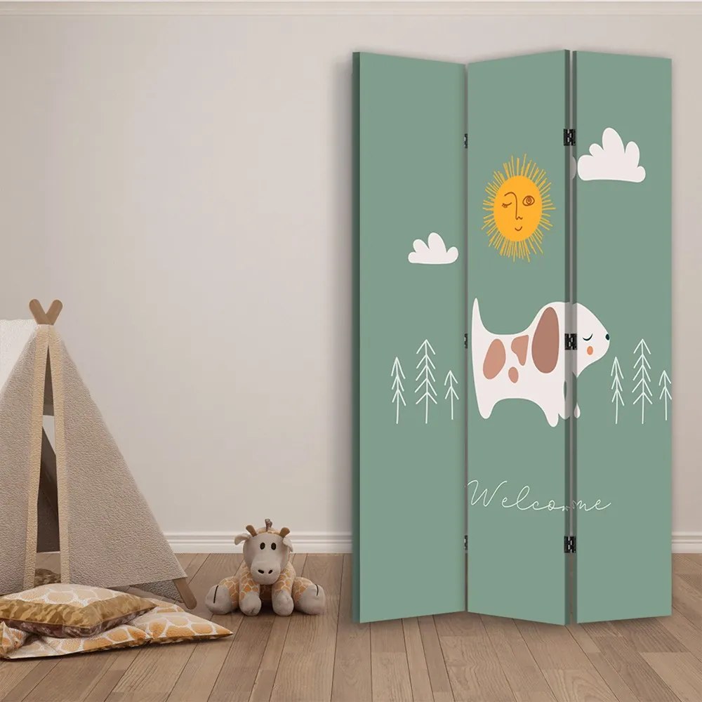 Gario Paraván Playful Doggie Méret: 110 x 170 cm, Kivitelezés: Parafa paraván