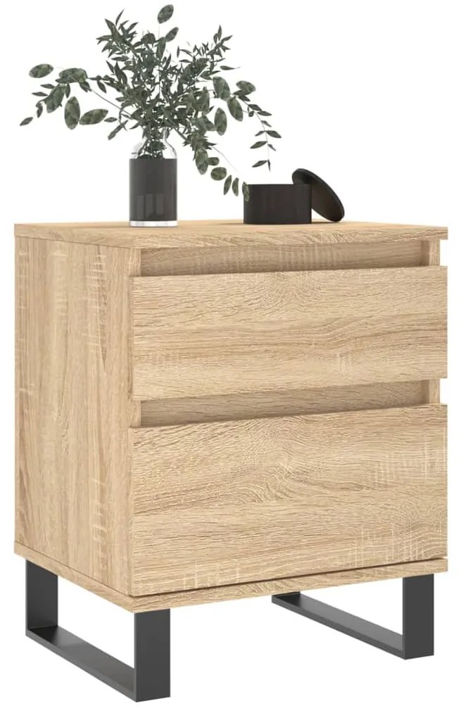 2 db sonoma tölgy éjjeliszekrény 40 x 35 x 50 cm