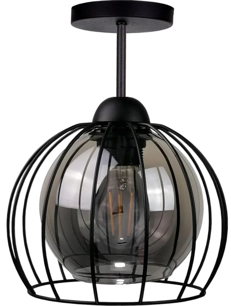 Keter Lighting Felületre szerelhető csillár SOLO BLACK 1xE27/60W/230V KE0091