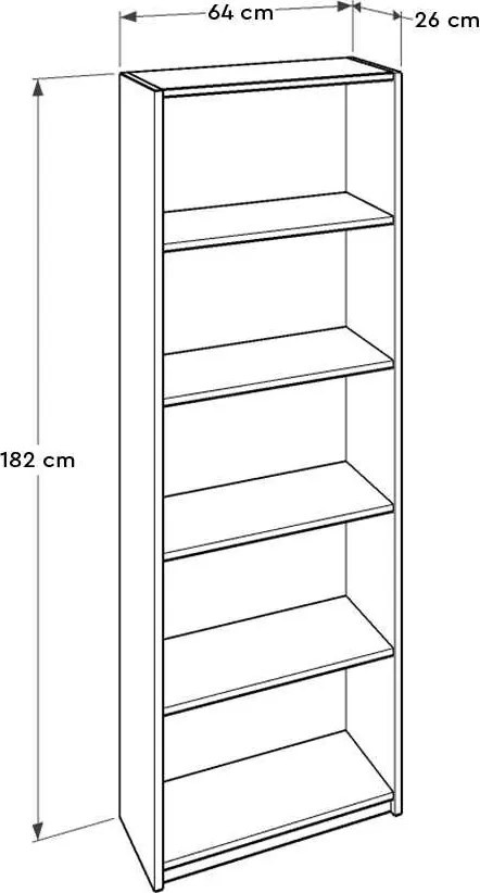 Könyvespolc, 64 cm – Ktp-350-Bb-1