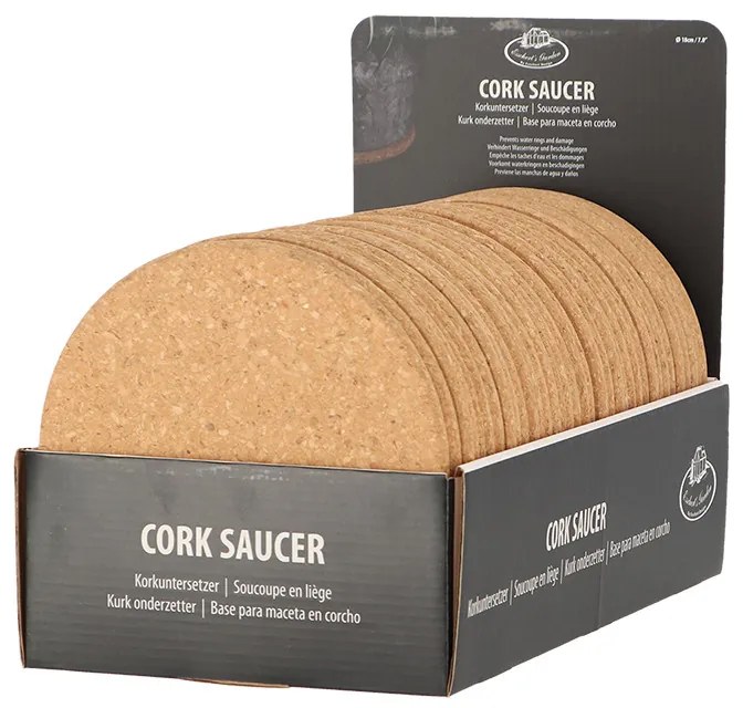 Kerek parafa alátét, 18 cm átmérőjű