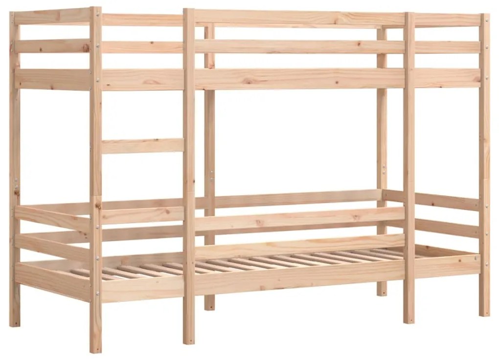 tömör fenyőfa emeletes ágy 75x190 cm