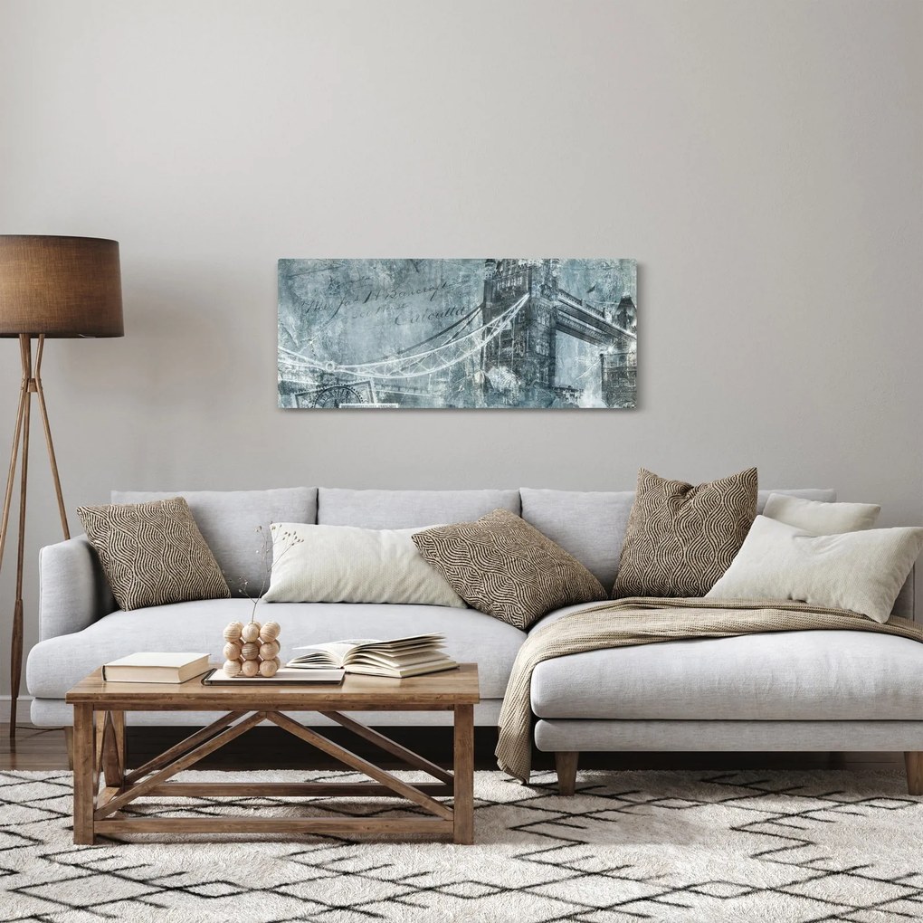 Kép - Tower Bridge hideg tónusokkal (120x50 cm)