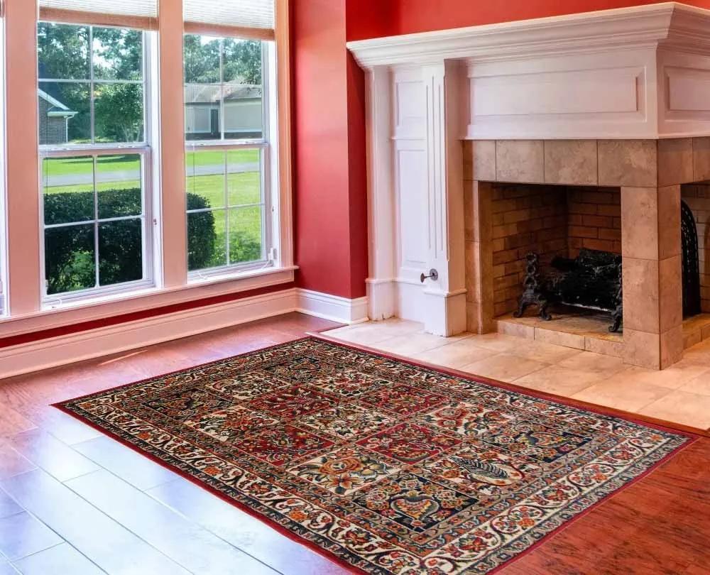 Gépi perzsa szőnyeg BAKHTIARI RED 80x120 klasszikus szőnyeg