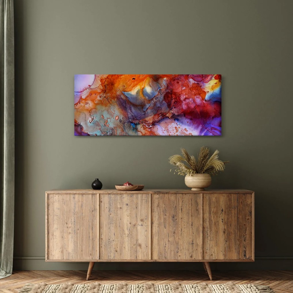 Kép - Absztrakt tinta művészet (120x50 cm)