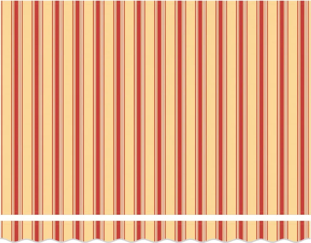 Behúzható napellenző Sárga és narancs 350 x 250 cm