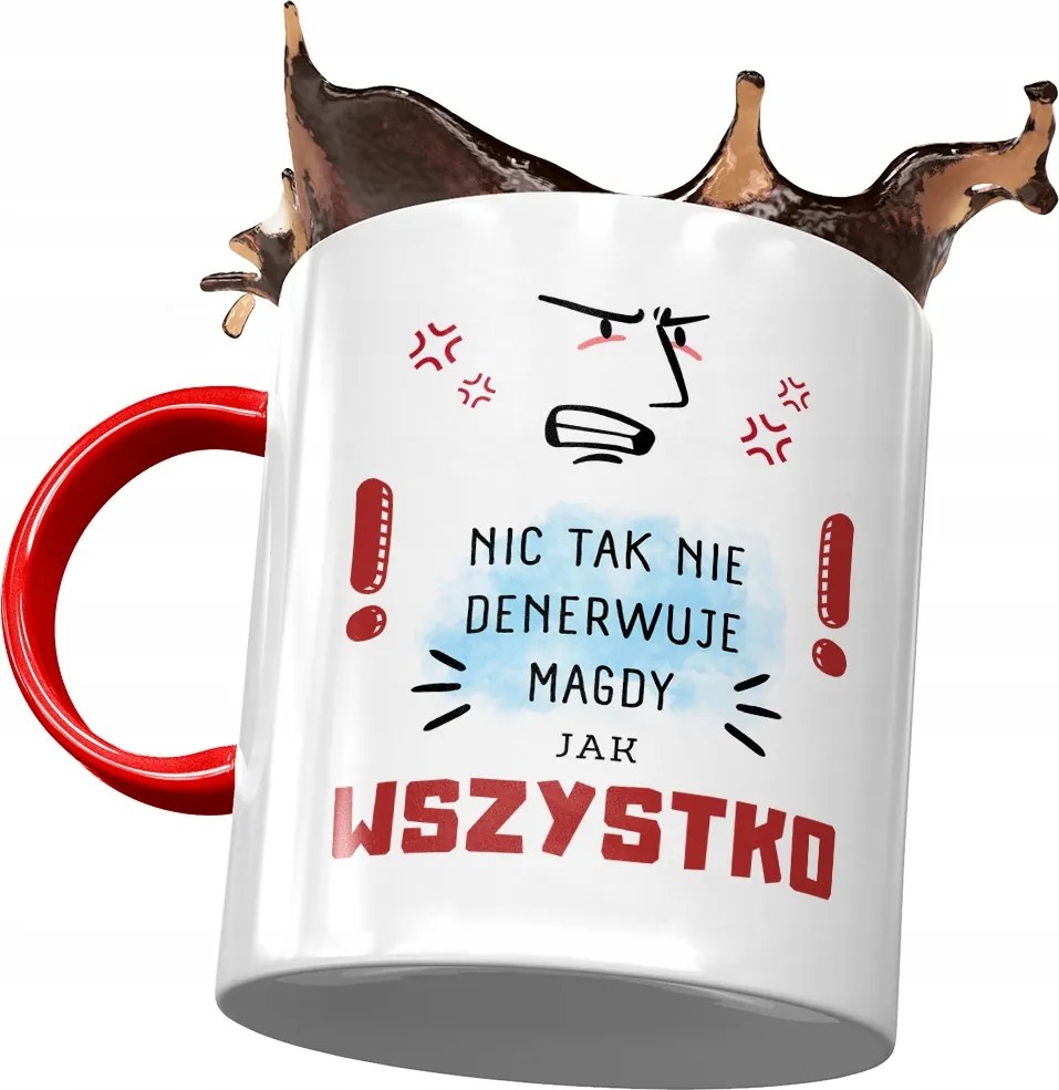 Piros Bögre Magdolna Ajándék Nyomtatott Fotóval