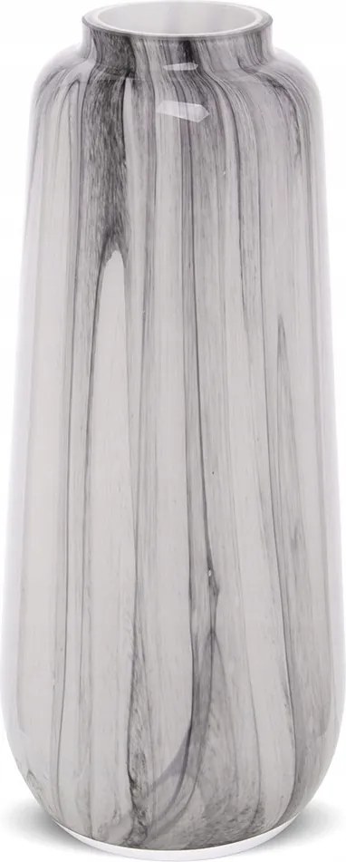 Üvegváza Szürke 30x12cm Modern Márvány 15