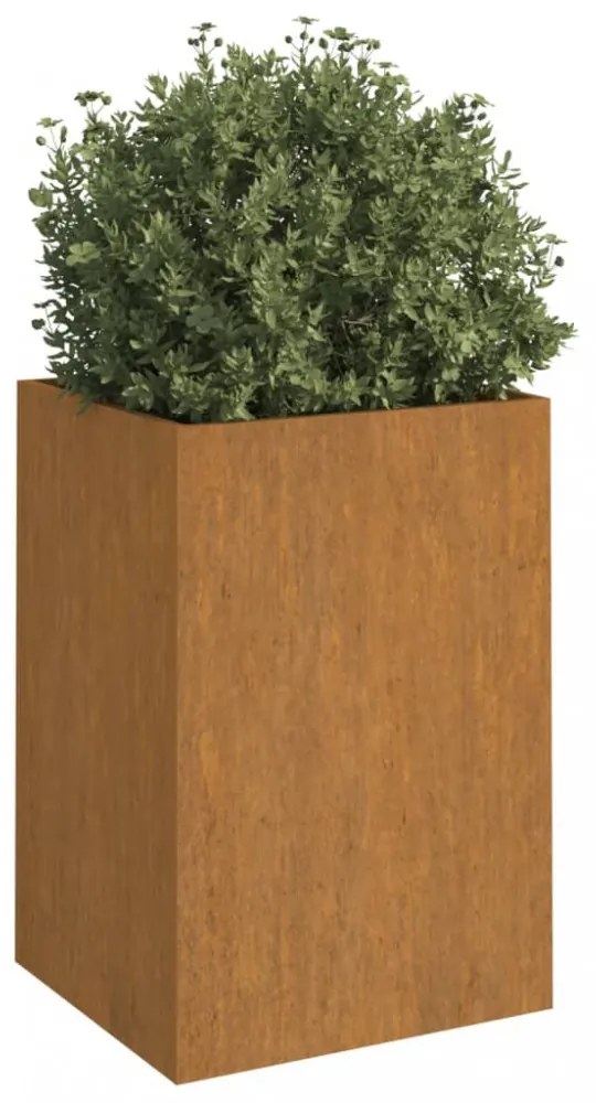 corten acél növénytartó 42x38x75 cm