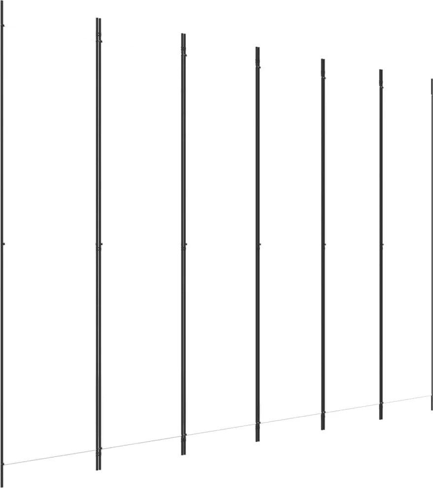 vidaXL 6 paneles fehér szövet térelválasztó 250 x 220 cm